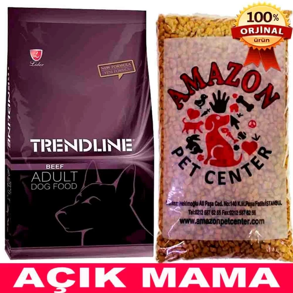Trendline Biftekli Yetişkin Köpek Maması Açık 1 Kg