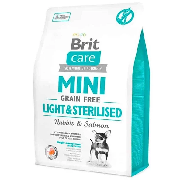 Brit Care Tahılsız Mini Light Sterillised Tavşanlı Köpek Maması 2 kg
