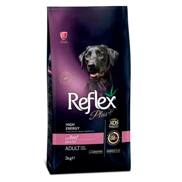 Reflex Plus High Energy Dana Etli Köpek Maması 3 Kg