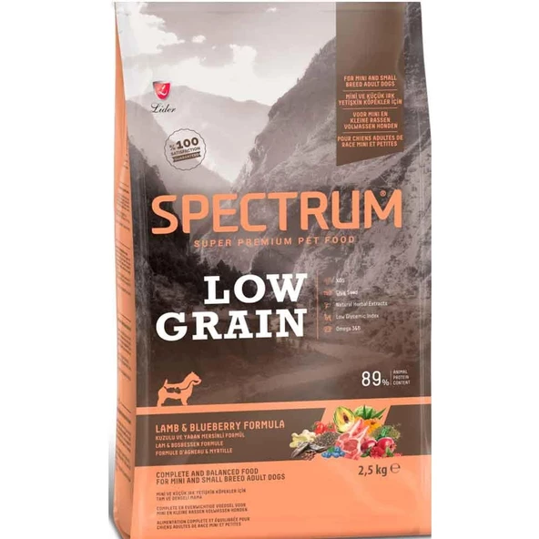 Spectrum Kuzu Etli Yaban Mersinli Köpek Maması 2.5 Kg