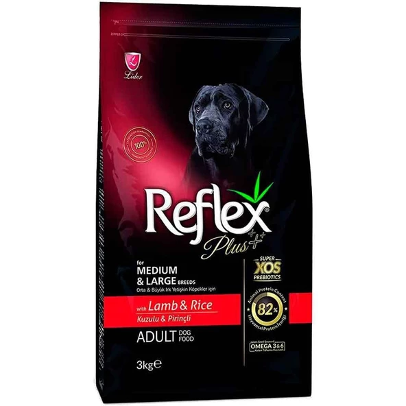 Reflex Plus Kuzulu Yetişkin Köpek Maması 3 Kg