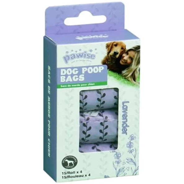 Pawise Pislik Torbası 15 Yaprak X4 Lavanta Kokulu ürün görseli 1