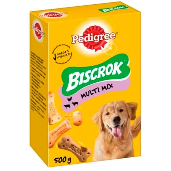 Pedigree Biscrok Köpek Ödül Bisküvisi Multi Mix 500 Gr