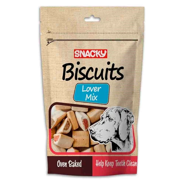 Snacky Lover Mix Köpek Ödül Bisküvisi 200 Gr