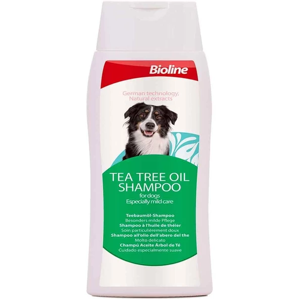 Bioline Çay Ağacı Özlü Yağlı Köpek Şampuanı 250ml