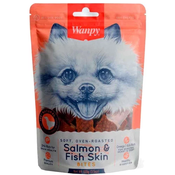 Wanpy Gerçek Somon Dilimleri Köpek Ödülü 100 Gr ürün görseli 1