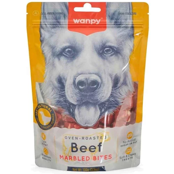 Wanpy Marbled Köpek Ödül Et Parçaları 100 Gr