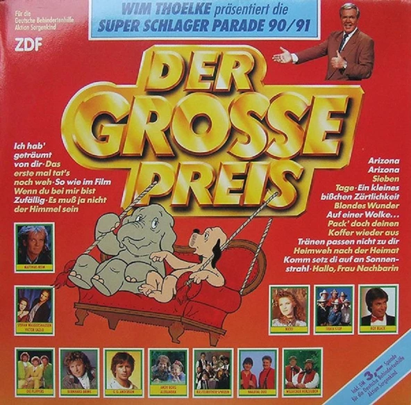 Der Grosse Preis • Wim Thoelke Präsentiert Die Deutsche Schlager Parade 90/91 Vinly Plak alithestereo