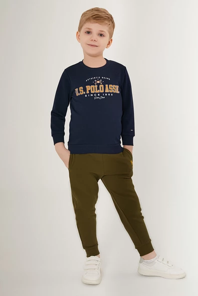 U.S. Polo Assn. 1501 Authenic Brand Erkek Çocuk Pijama Takımı - 3