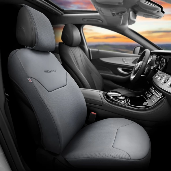 Otom Exclusive Koruyucu Oto Koltuk Minderi Premium Deri Füme