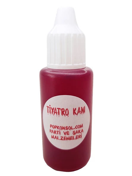 Gerçekçi Tiyatro Kanı Parti Cadılar Bayramı Kanlı Şaka Malzemesi - 3