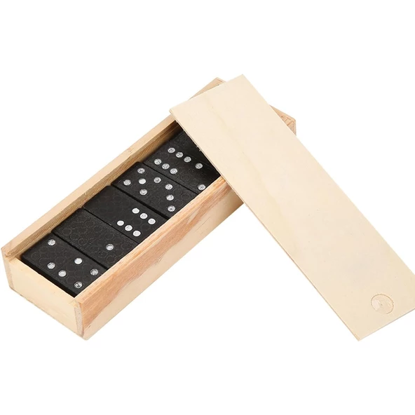 Domino Taşı Oyun Seti Ahşap Saklama Kutulu Eğitici Oyuncak - 2