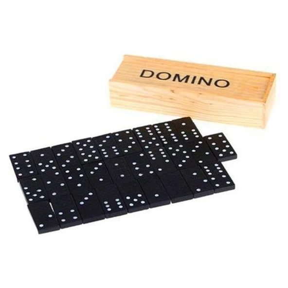Ahşap Domino Oyun Seti Kutulu Eğitici Hobi Zeka Oyunu - 4