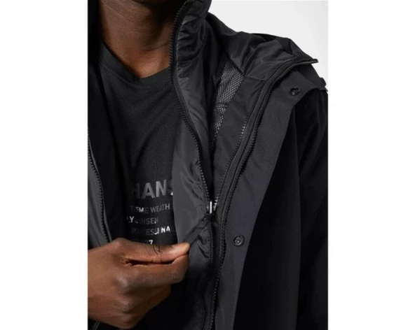 Helly Hansen Juell 3-In-1 Erkek Mont Siyah HHA.53679 HHA.990 - Resim 5