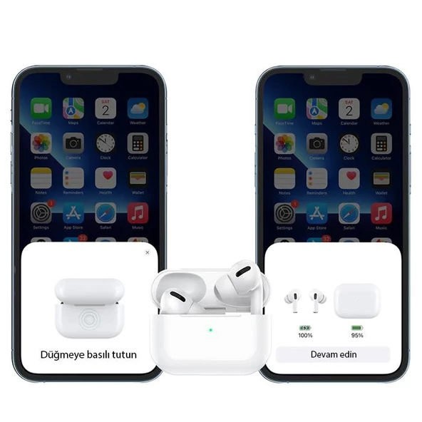 Polham HC Series BT5.3V TWS Kablosuz Mikrofonlu Silikon Kulakiçi Kulaklık, 300mAh Şarjlı Su Geçirmez HİFİ Ses Destekli Kulaklık - 3