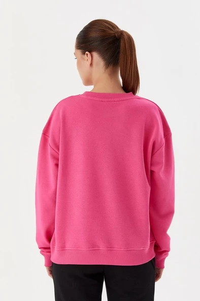 No Fear Kadın Sweatshirt Fuşya 72498 - 4