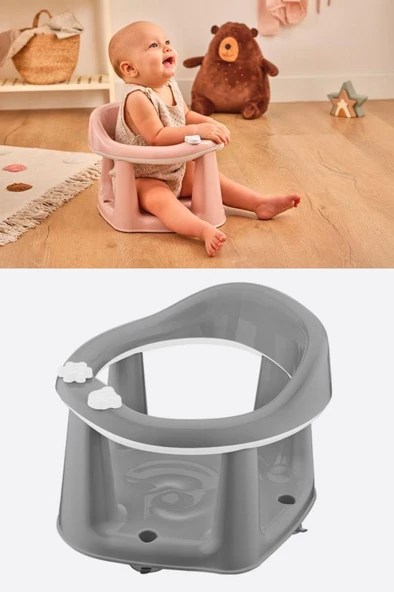 Flosoft Kaymaz Vakum Ayaklı Bebek Banyo Oturağı & Mama Oturağı 2in1 - 7