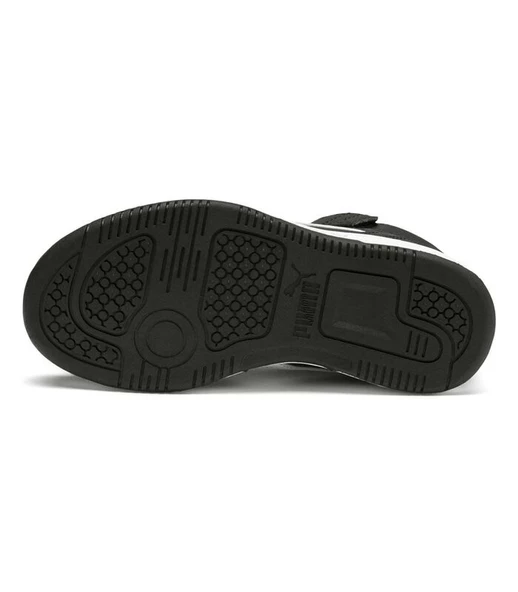 Puma Rebound Layup SL V Çocuk Ayakkabı Siyah 37048801 Beyaz - 4