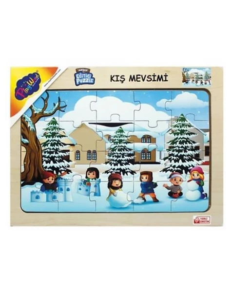 Playwood Ahşap Eğitici Puzzle Kış Mevsimi ONY112