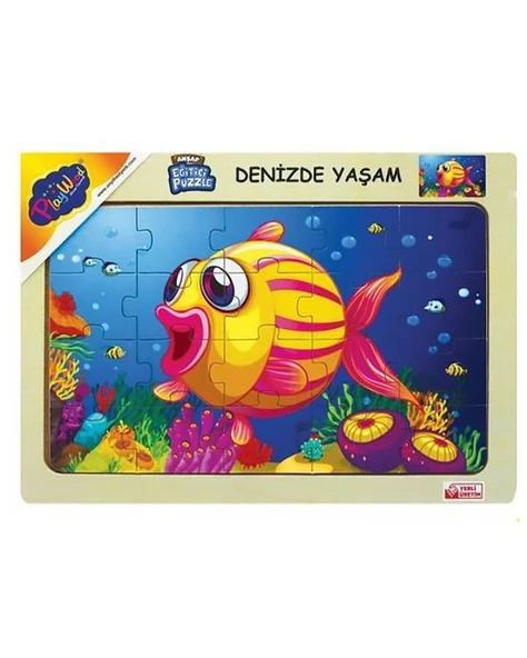 Playwood Ahşap Eğitici Puzzle Denizde Yaşam ONY187