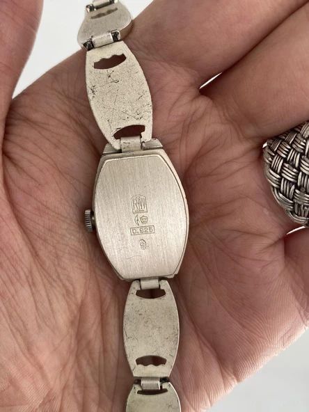 Onsa Gümüş Kordon Vintage Kadın Kol Saati 014 (Kutusuz) - Resim 2