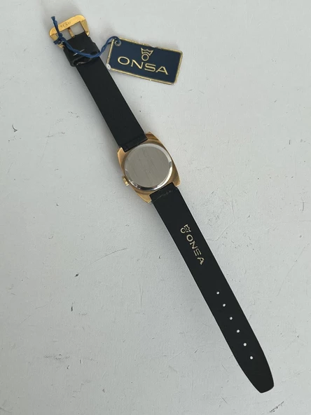 Onsa 25mm Deri Kordon Vintage Kadın Kol Saati 020 (Kutusuz) - Resim 9