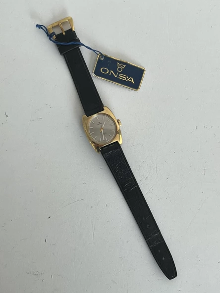 Onsa 25mm Deri Kordon Vintage Kadın Kol Saati 021 (Kutusuz) - Resim 4