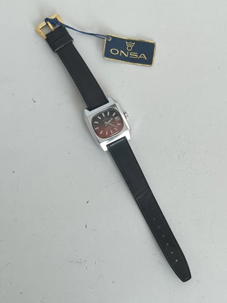 Onsa Deri Kordon Vintage Kadın Kol Saati 022 (Kutusuz) - Resim 4