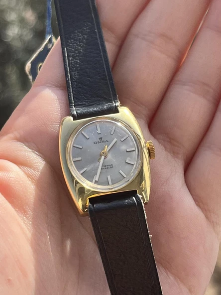 Onsa 25mm Deri Kordon Vintage Kadın Kol Saati 021 (Kutusuz) - Resim 8