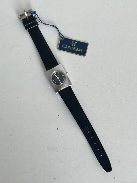 Onsa Deri Kordon Vintage Kadın Kol Saati 024 (Kutusuz) - Resim 4