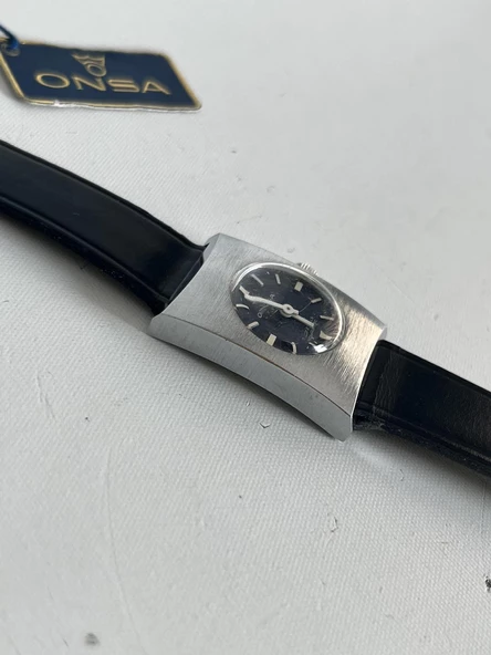 Onsa Deri Kordon Vintage Kadın Kol Saati 024 (Kutusuz) - Resim 5