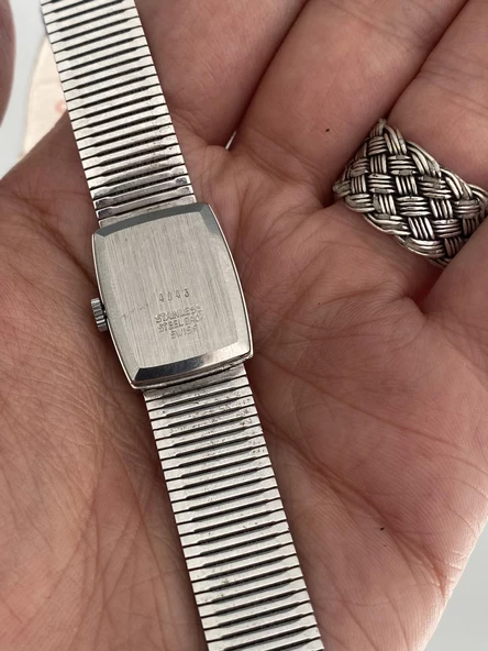 Onsa Çelik Kordon Vintage Kadın Kol Saati 032 (Kutusuz) - Resim 4