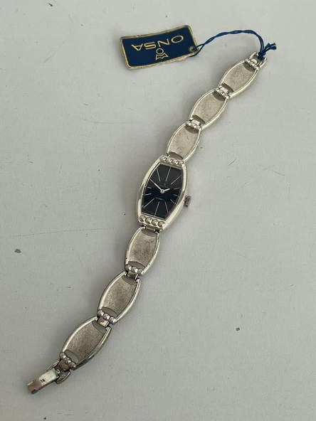 Onsa Gümüş Kordon Vintage Kadın Kol Saati 014 (Kutusuz) - Resim 9