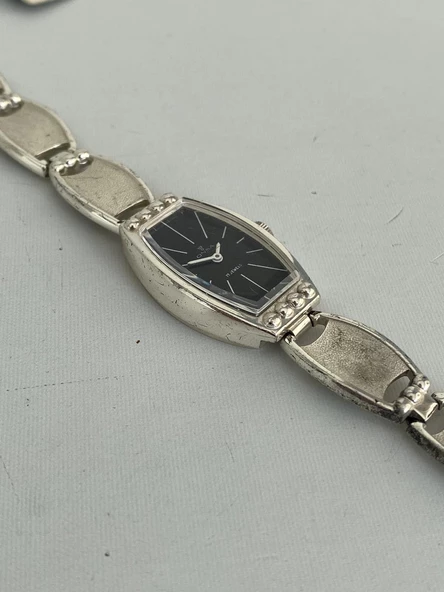 Onsa Gümüş Kordon Vintage Kadın Kol Saati 014 (Kutusuz) - Resim 11