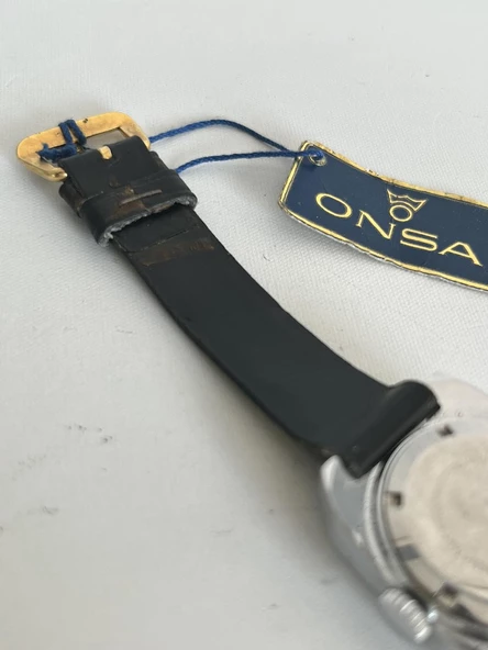 Onsa Deri Kordon Vintage Kadın Kol Saati 022 (Kutusuz) - Resim 8