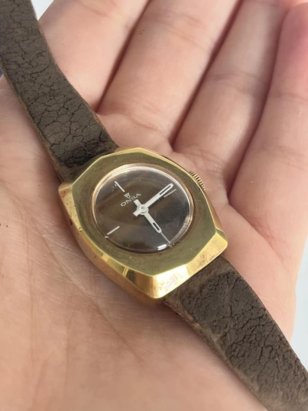 Onsa Deri Kordon Vintage Kadın Kol Saati 025 (Kutusuz) - Resim 2