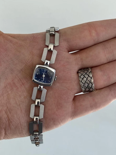 Onsa Çelik Kordon Vintage Kadın Kol Saati 030 (Kutusuz) - Resim 5