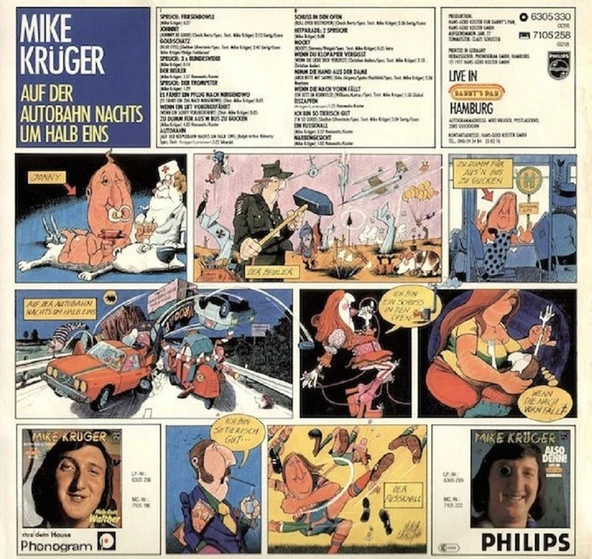 Mike Krüger - Auf Der Autobahn Nachts Um Halb Eins - Mike Krüger –  Vinly Plak alithestereo - 2