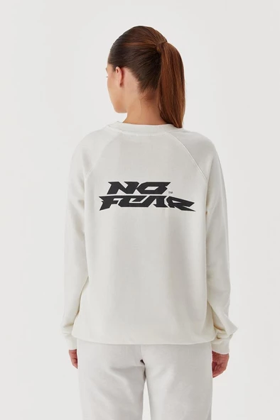 No Fear Kadın Sweatshirt Beyaz 72485 - 4