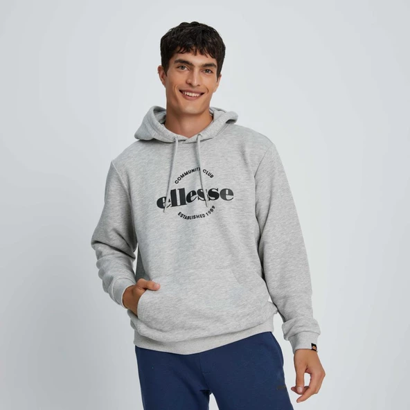 Ellesse Erkek Sweatshirt Kapüşonlu Gri - 2