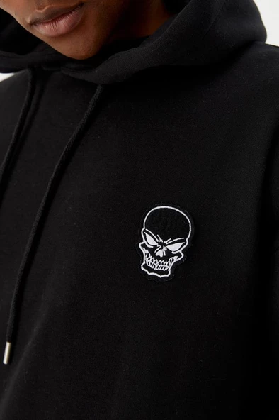No Fear Erkek Sweatshirt Kapüşonlu Siyah M500241 - 3