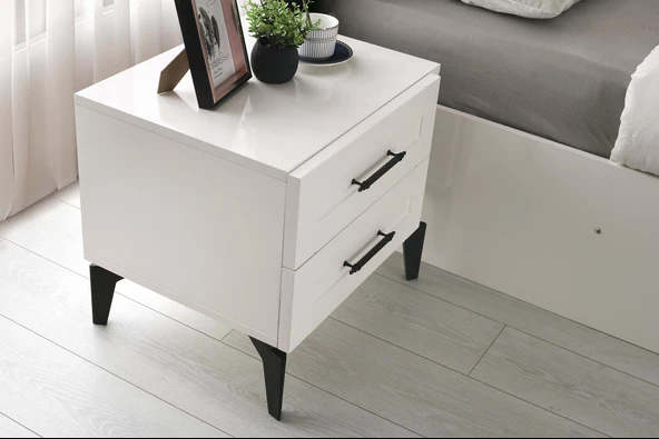 Çakıl MDF 2 Çekmeceli Komodin 55x43x53cm - 3