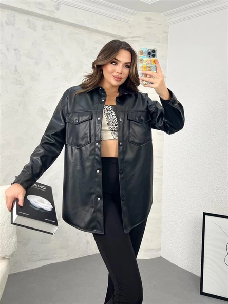 Bayan Yeni model Deri Ceket 88781 - 2