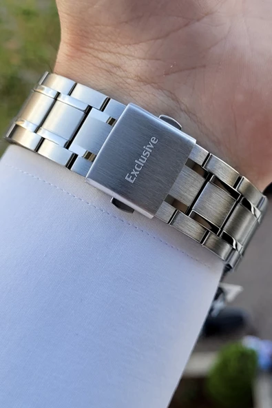 Daniel Klein DKISTE787 Kadranı Yeşil Kordonu Gümüş Renk İç Göstergeleri Aktif Erkek Kol Saati - Resim 5