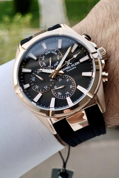 Daniel Klein DKISTE791 Siyah Rose Renk İç Göstergeleri Aktif Erkek Kol Saati ürün görseli 1