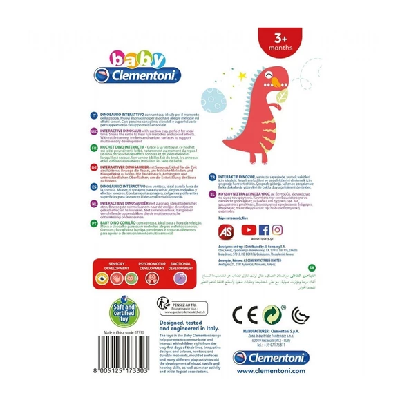 17330 Baby Clementoni - İnteraktif Dinozor Oyuncak +6 ay - 4