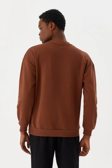 No Fear Erkek Sweatshirt Kahverengi M500242 - 7