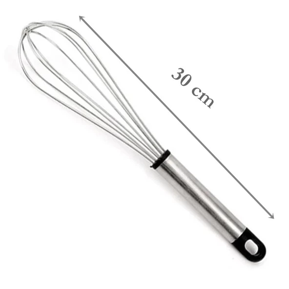 Tel Yumurta Çırpma Teli Çırpıcı Metal Siyah - 3