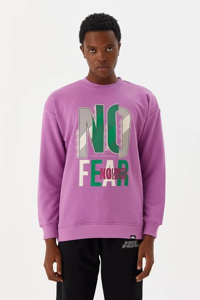 No Fear Erkek Sweatshirt Mor M500238