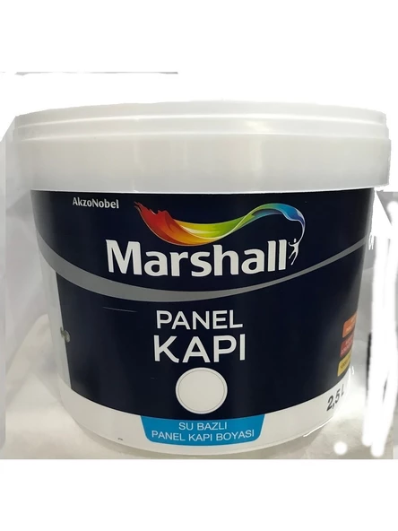 MARSHAL L Su Bazlı Panel Kapı Boyası 2,5 Lt L Beyaz